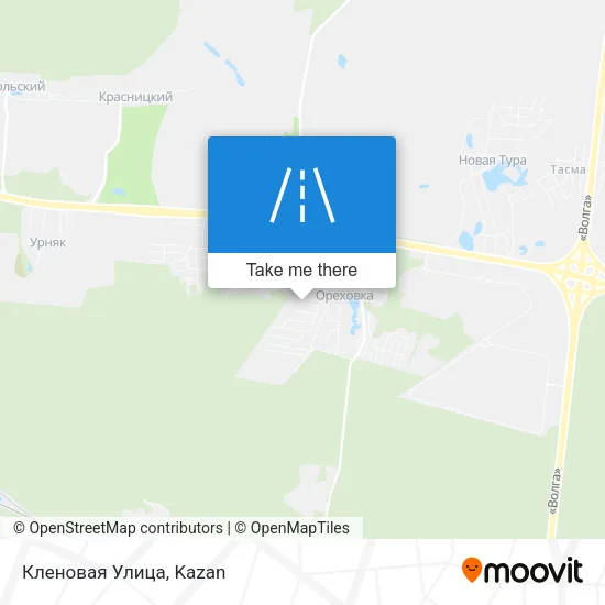 Кленовая Улица map