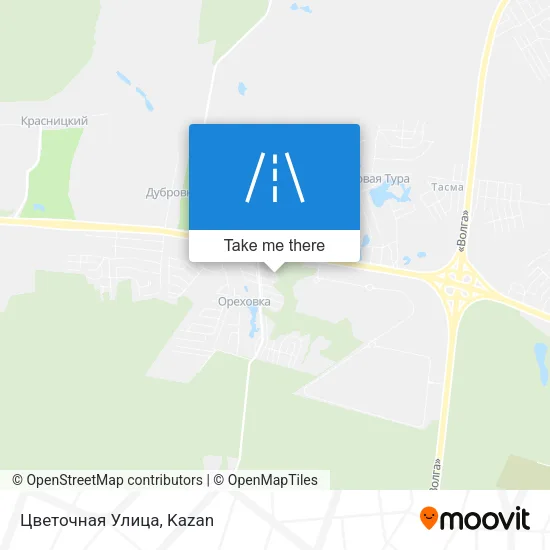 Цветочная Улица map