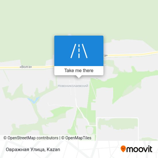 Овражная Улица map