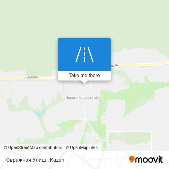 Овражная Улица map