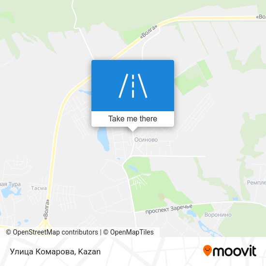 Улица Комарова map
