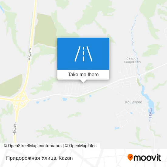 Придорожная Улица map