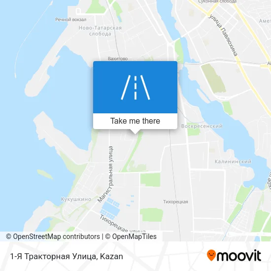 1-Я Тракторная Улица map