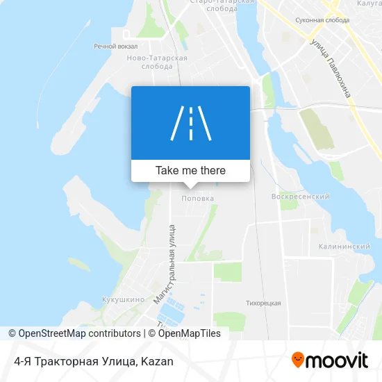 4-Я Тракторная Улица map