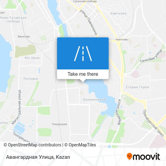 Авангардная Улица map