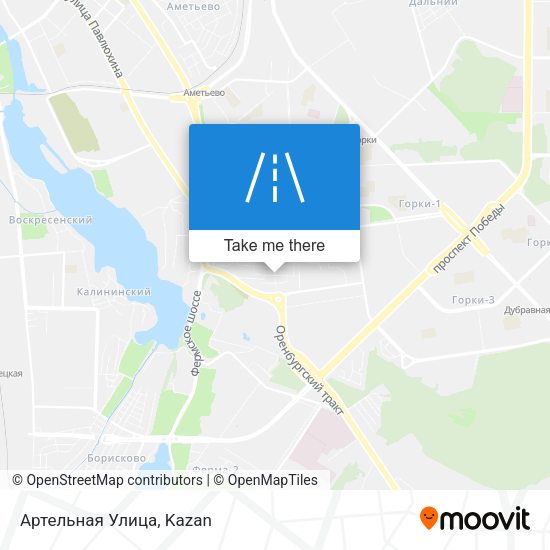 Артельная Улица map