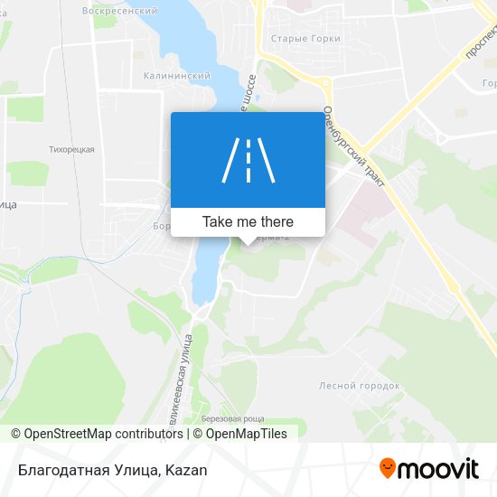 Благодатная Улица map