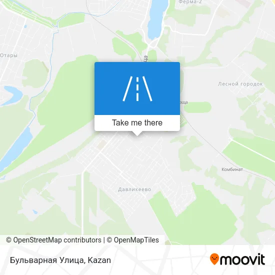 Бульварная Улица map