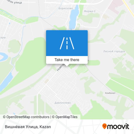Вишнёвая Улица map