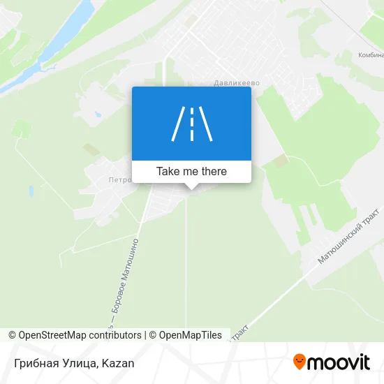 Грибная Улица map