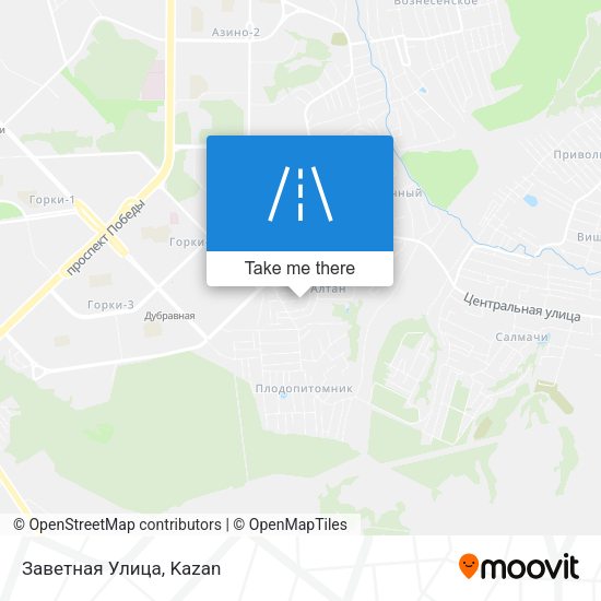 Заветная Улица map