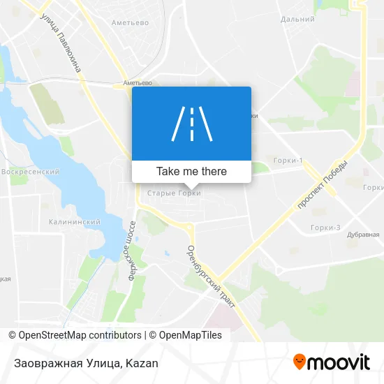Заовражная Улица map