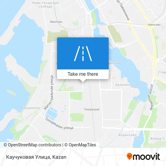 Каучуковая Улица map