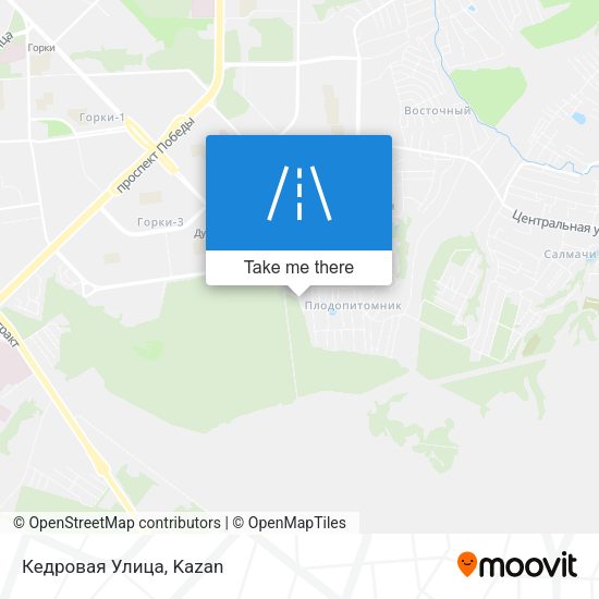 Кедровая Улица map