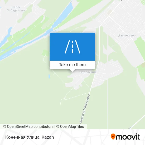 Конечная Улица map