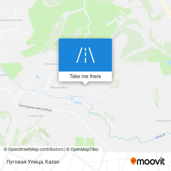 Луговая Улица map