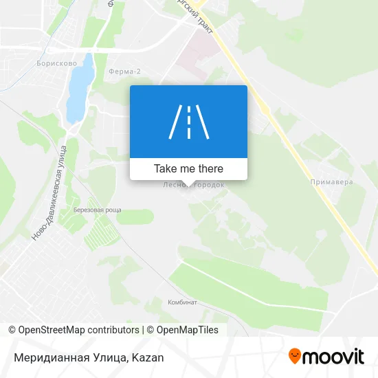 Меридианная Улица map