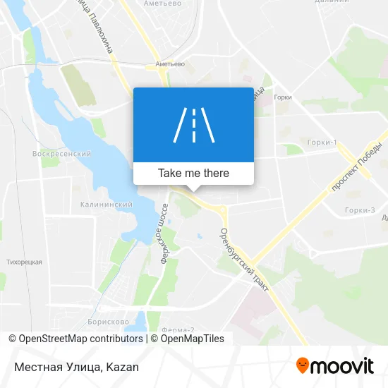 Местная Улица map