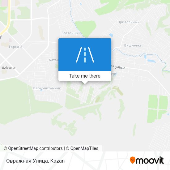 Овражная Улица map
