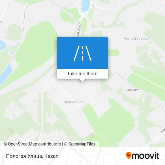 Пологая Улица map
