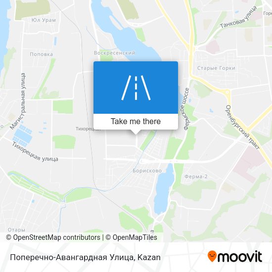 Поперечно-Авангардная Улица map