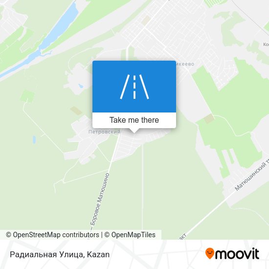 Радиальная Улица map
