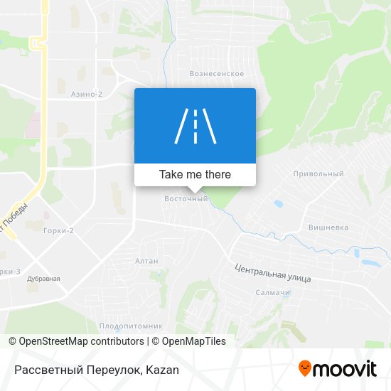 Рассветный Переулок map