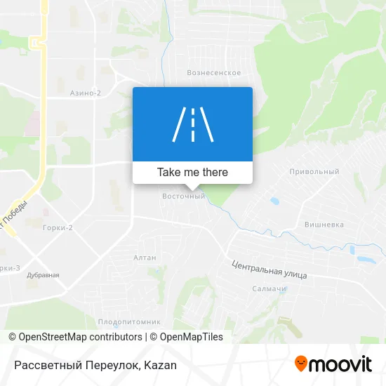 Рассветный Переулок map