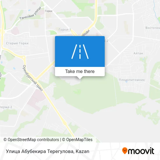 Улица Абубекира Терегулова map