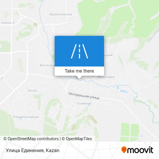 Улица Единения map