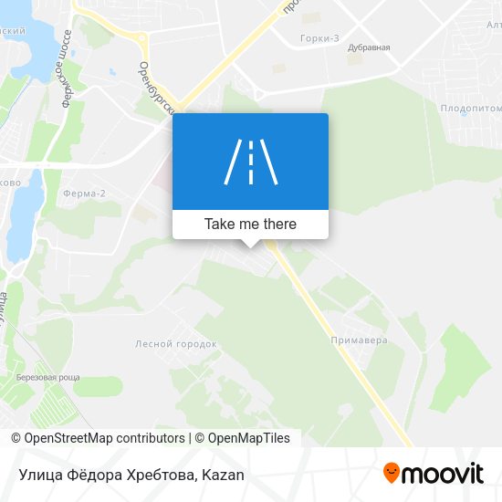 Улица Фёдора Хребтова map