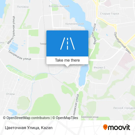 Цветочная Улица map