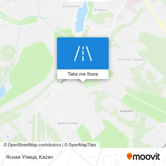 Ясная Улица map