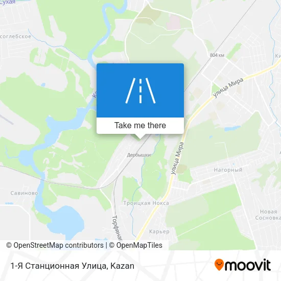1-Я Станционная Улица map