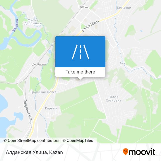 Алданская Улица map