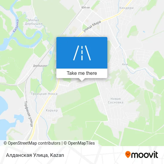 Алданская Улица map