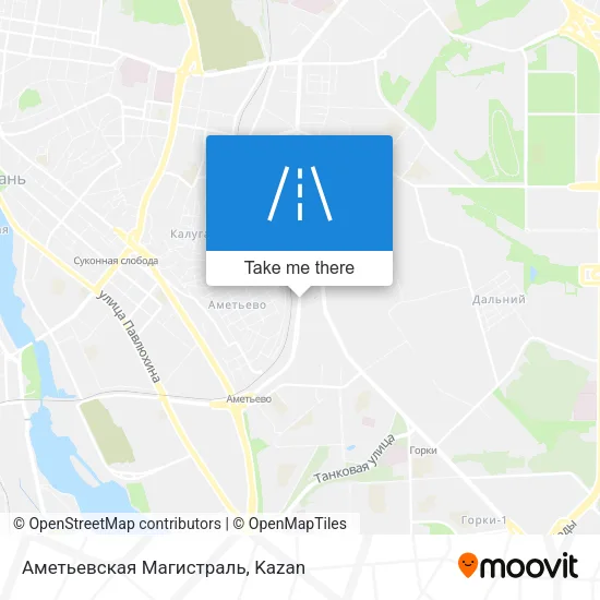 Аметьевская Магистраль map