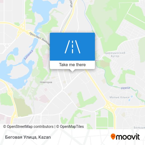 Беговая Улица map