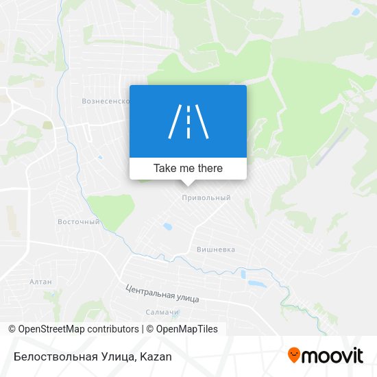 Белоствольная Улица map