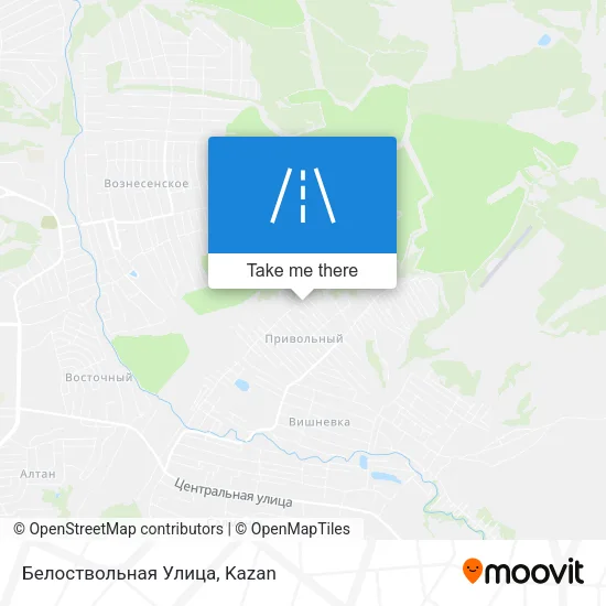 Белоствольная Улица map