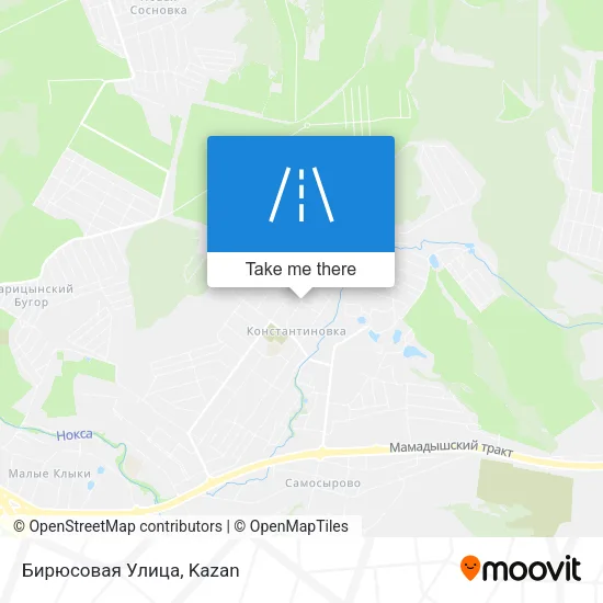 Бирюсовая Улица map