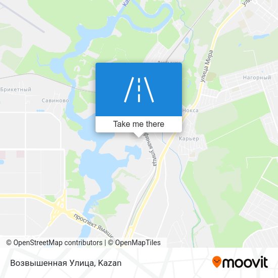 Возвышенная Улица map
