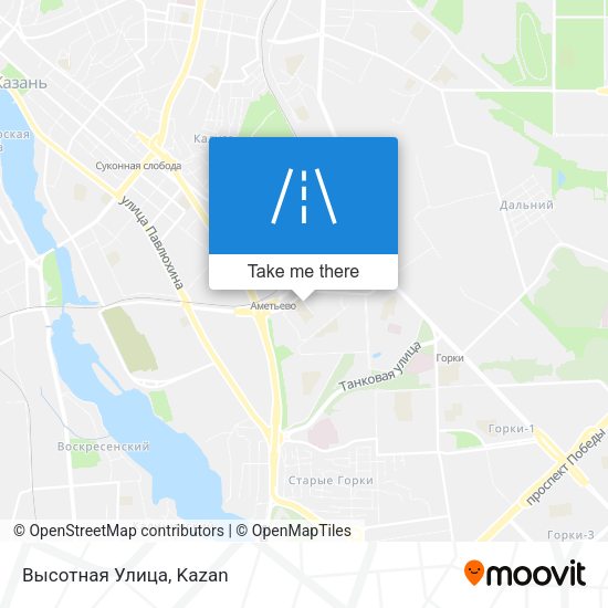 Высотная Улица map
