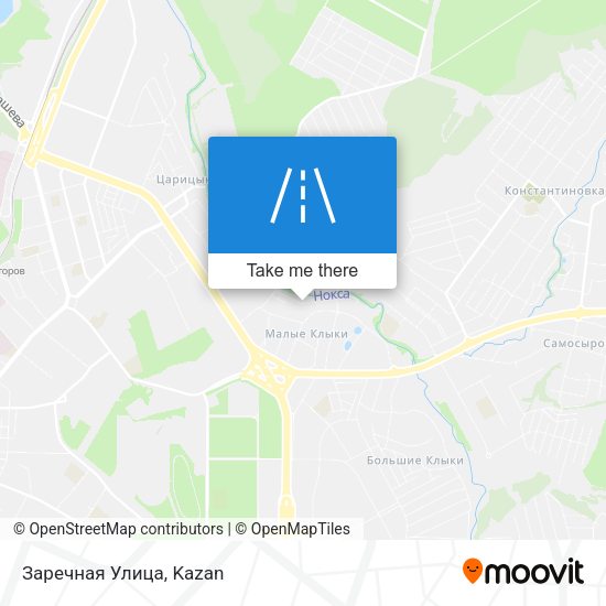 Заречная Улица map