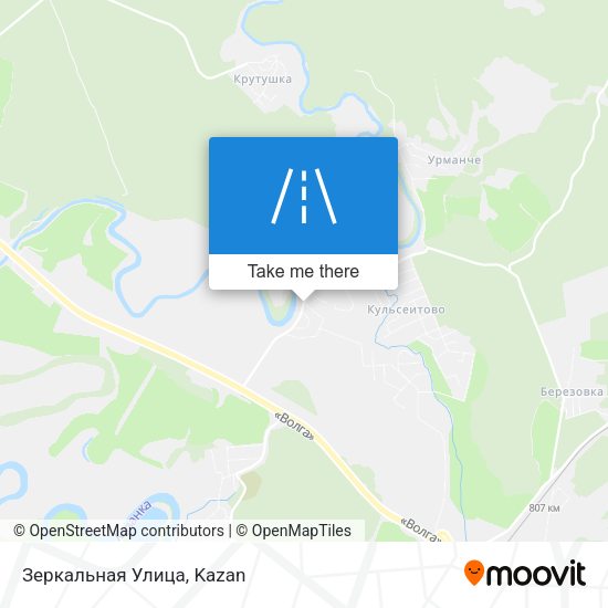 Зеркальная Улица map