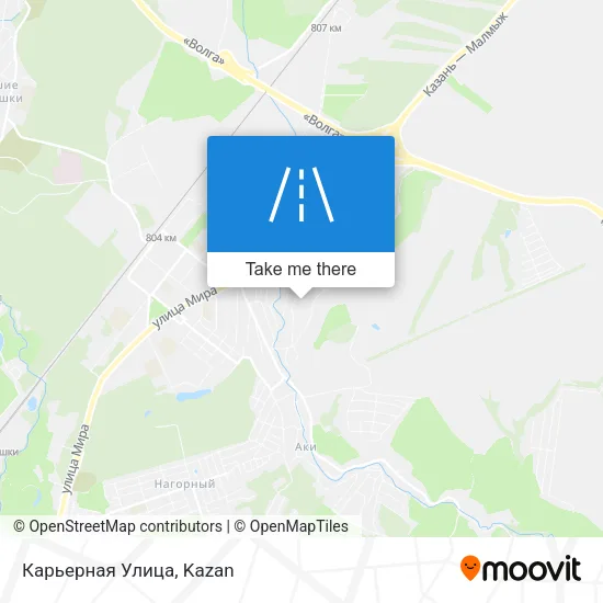 Карьерная Улица map