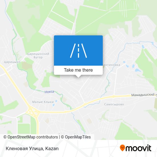 Кленовая Улица map