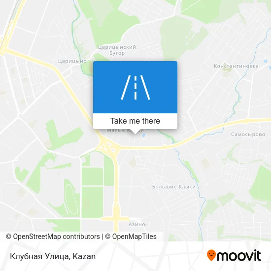 Клубная Улица map