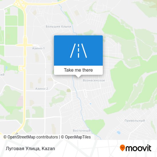 Луговая Улица map
