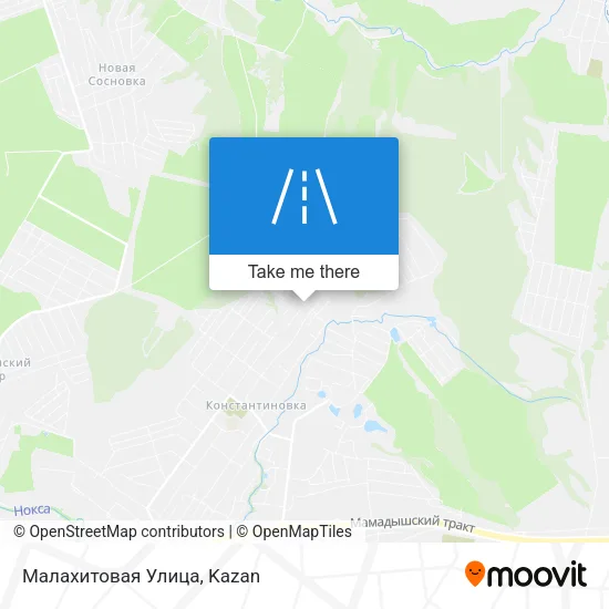 Малахитовая Улица map